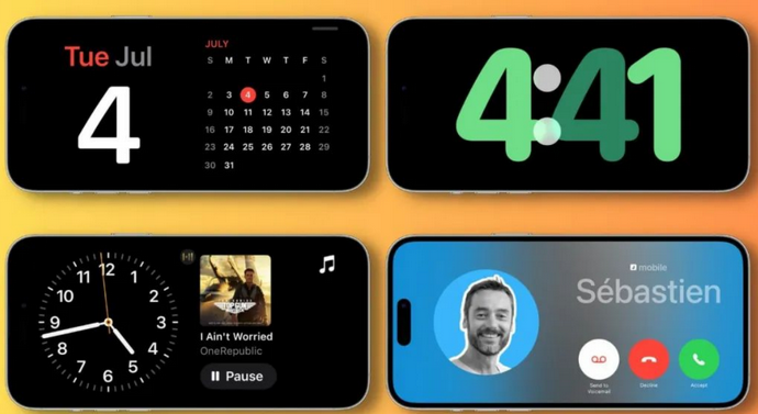 王场镇苹果手机维修分享iOS17横屏充电待机显示有什么好处 