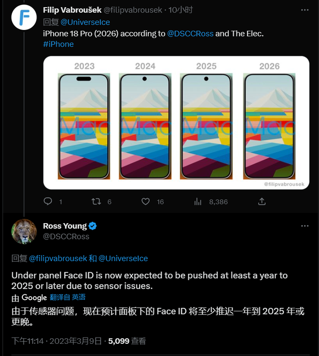 王场镇苹果手机维修分享:屏下Face ID有什么优势？iPhone何时会有屏下Face ID？ 