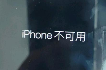 王场镇苹果服务网点分享锁屏界面显示“iPhone 不可用”如何解决 